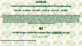 What Gomw.de website looked like in 2020 (3 years ago)