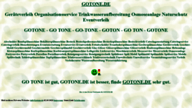 What Gotone.de website looked like in 2020 (3 years ago)