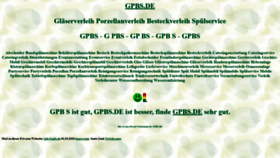 What Gpbs.de website looked like in 2020 (3 years ago)