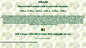 What Gpea.de website looked like in 2020 (3 years ago)