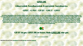 What Gpeu.de website looked like in 2020 (3 years ago)