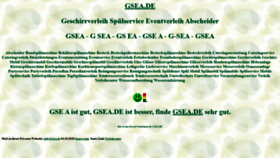What Gsea.de website looked like in 2020 (3 years ago)