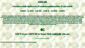 What Gsfe.de website looked like in 2020 (3 years ago)
