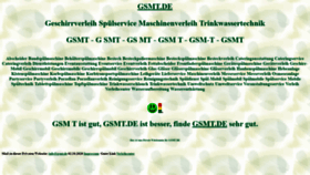 What Gsmt.de website looked like in 2020 (3 years ago)