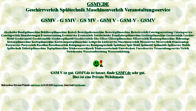 What Gsmv.de website looked like in 2020 (3 years ago)