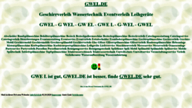 What Gwel.de website looked like in 2020 (3 years ago)