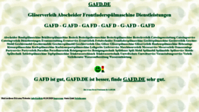 What Gafd.de website looked like in 2020 (3 years ago)