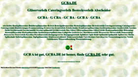 What Gcba.de website looked like in 2020 (3 years ago)