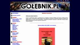 What Golebnik.pl website looked like in 2020 (3 years ago)