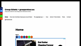 What Groepsretour.eu website looked like in 2020 (3 years ago)