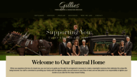 What Gilliesfuneralhome.com website looked like in 2020 (3 years ago)