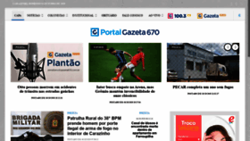 What Gazeta670.com.br website looked like in 2020 (5 years ago)
