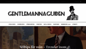 What Gentlemannaguiden.com website looked like in 2020 (3 years ago)