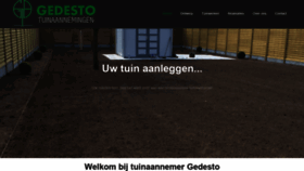 What Gedesto.be website looked like in 2020 (3 years ago)