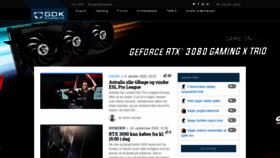 What Gaming.dk website looked like in 2020 (3 years ago)