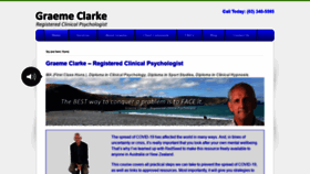 What Graemeclarkepsychologist.co.nz website looked like in 2020 (3 years ago)
