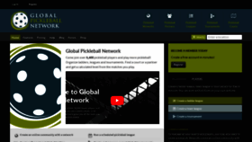 What Globalpickleball.network website looked like in 2020 (3 years ago)