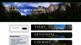 What Growingchristians.org website looked like in 2020 (3 years ago)