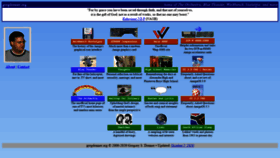 What Gregdonner.org website looked like in 2020 (3 years ago)