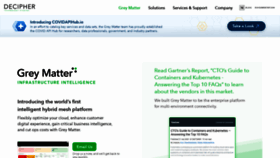 What Greymatter.io website looked like in 2020 (3 years ago)