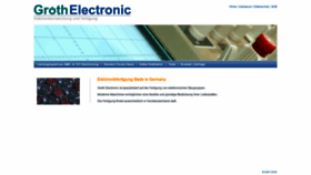 What Groth-electronic.de website looked like in 2020 (3 years ago)