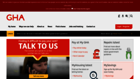 What Gha.org.uk website looked like in 2020 (3 years ago)