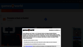 What Gamesworld.de website looked like in 2020 (3 years ago)