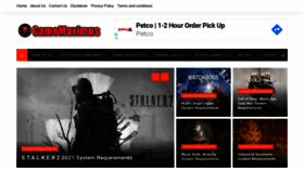 What Gamemaximus.com website looked like in 2020 (3 years ago)