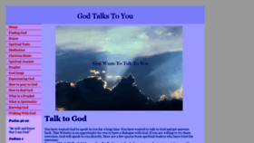 What Godtalkstoyou.com website looked like in 2020 (3 years ago)