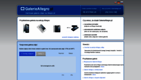 What Galerieallegro.pl website looked like in 2020 (3 years ago)