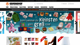 What Geheimshop.de website looked like in 2020 (3 years ago)