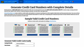 What Getcreditcardinfo.com website looked like in 2020 (3 years ago)