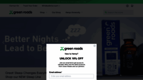 What Greenroads-hemp.com website looked like in 2020 (3 years ago)