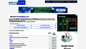What Gratisexam.com website looked like in 2020 (3 years ago)