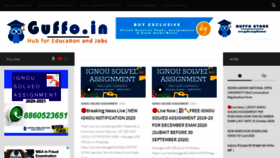 What Guffo.in website looked like in 2020 (3 years ago)