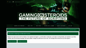 What Gamingonsteroids.com website looked like in 2020 (3 years ago)