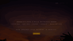 What Goldencircleretreats.com website looked like in 2020 (3 years ago)