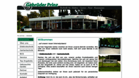 What Gebrueder-prinz.de website looked like in 2020 (3 years ago)