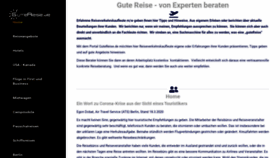 What Gutereise.de website looked like in 2020 (3 years ago)
