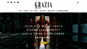 What Graziame.com website looked like in 2020 (3 years ago)