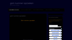 What Gsmnummeropzoeken.be website looked like in 2020 (3 years ago)