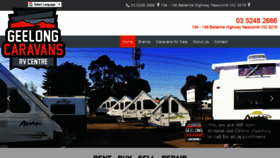 What Geelongcaravans.com.au website looked like in 2020 (3 years ago)