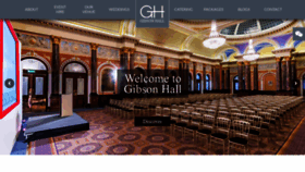 What Gibsonhall.com website looked like in 2020 (3 years ago)