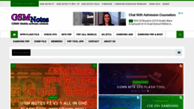 What Gsmnotes.com website looked like in 2020 (3 years ago)