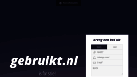 What Gebruikt.nl website looked like in 2020 (3 years ago)