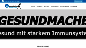 What Gesundarium.de website looked like in 2020 (3 years ago)