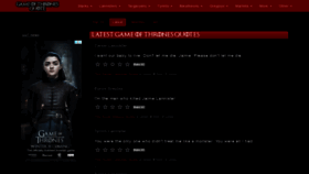 What Gameofthronesquote.com website looked like in 2020 (3 years ago)