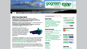 What Gogreencharleston.org website looked like in 2020 (3 years ago)
