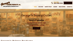What Georgesbakery.com website looked like in 2020 (3 years ago)