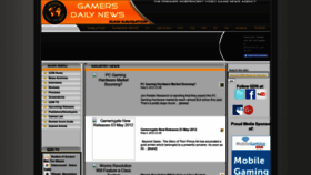What Gamersdailynews.com website looked like in 2020 (3 years ago)